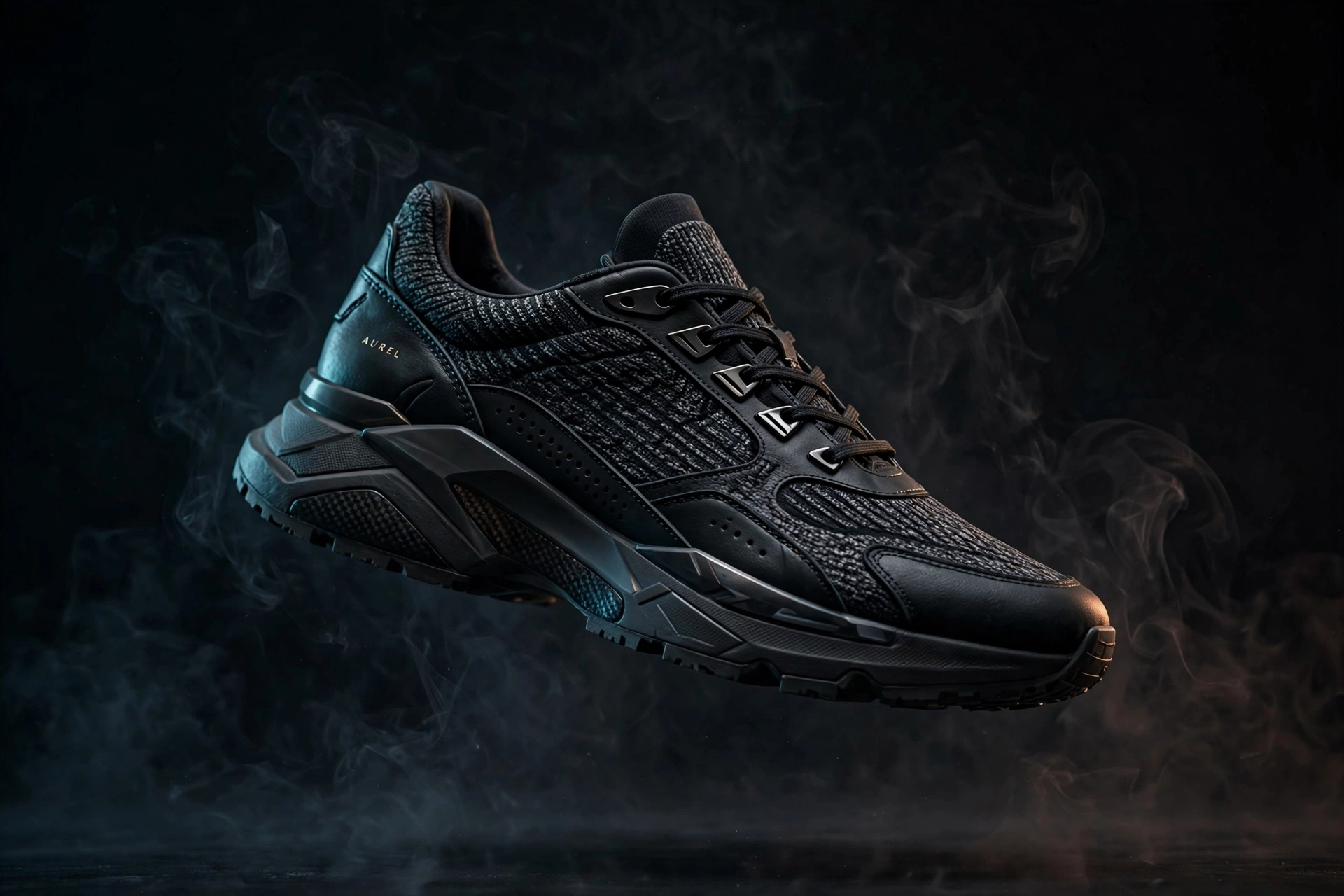 Cinematic sneaker product photograph — AI-generated example