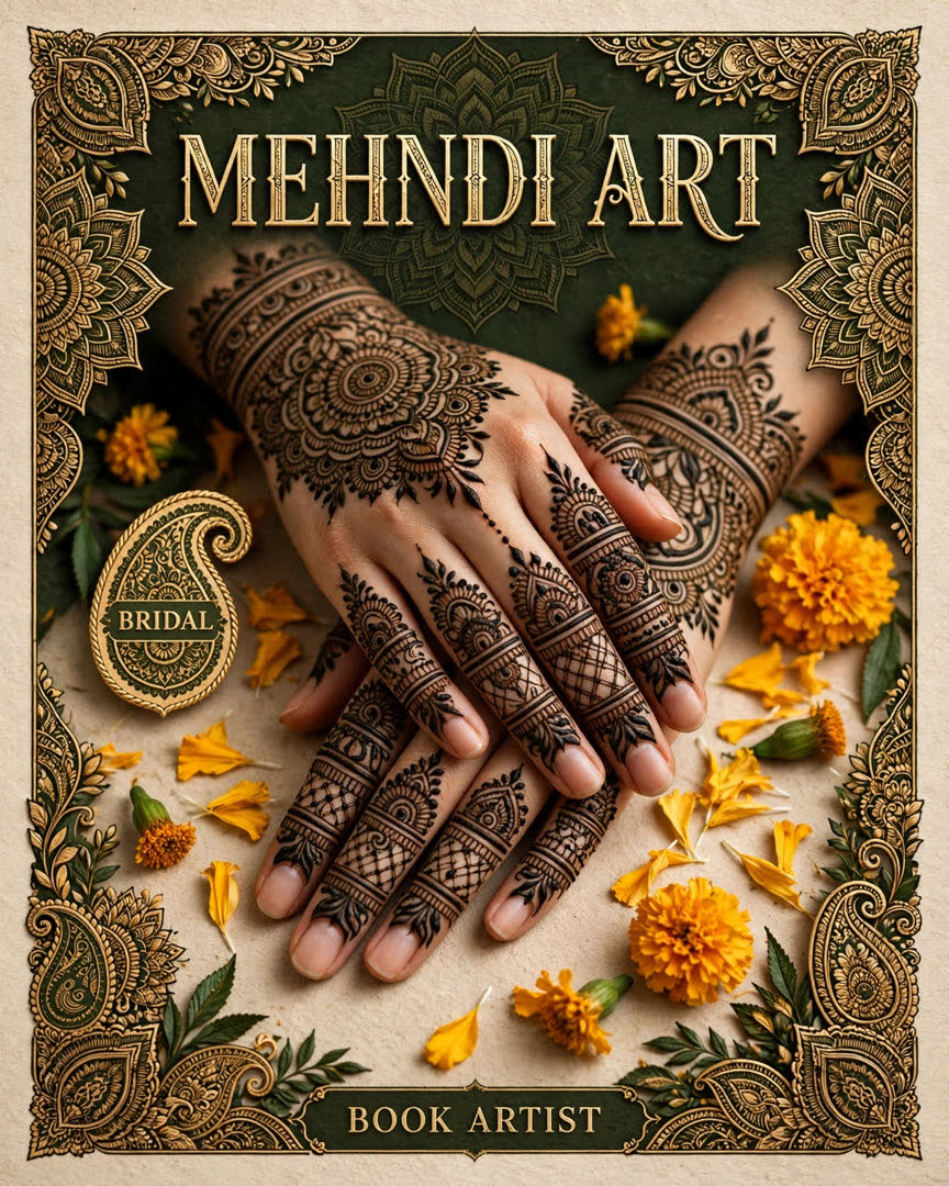 Mehndi Artist poster template