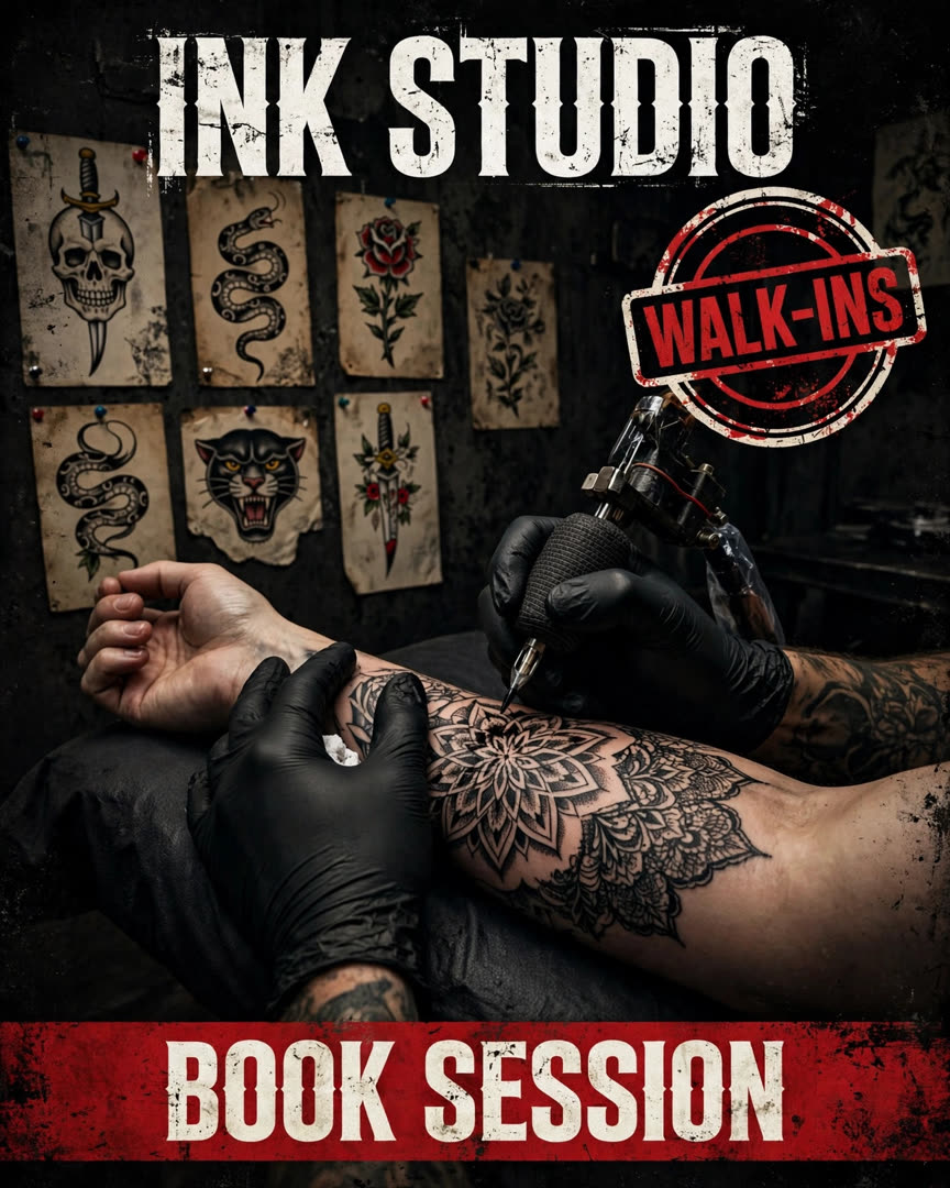 Tattoo Studio poster template