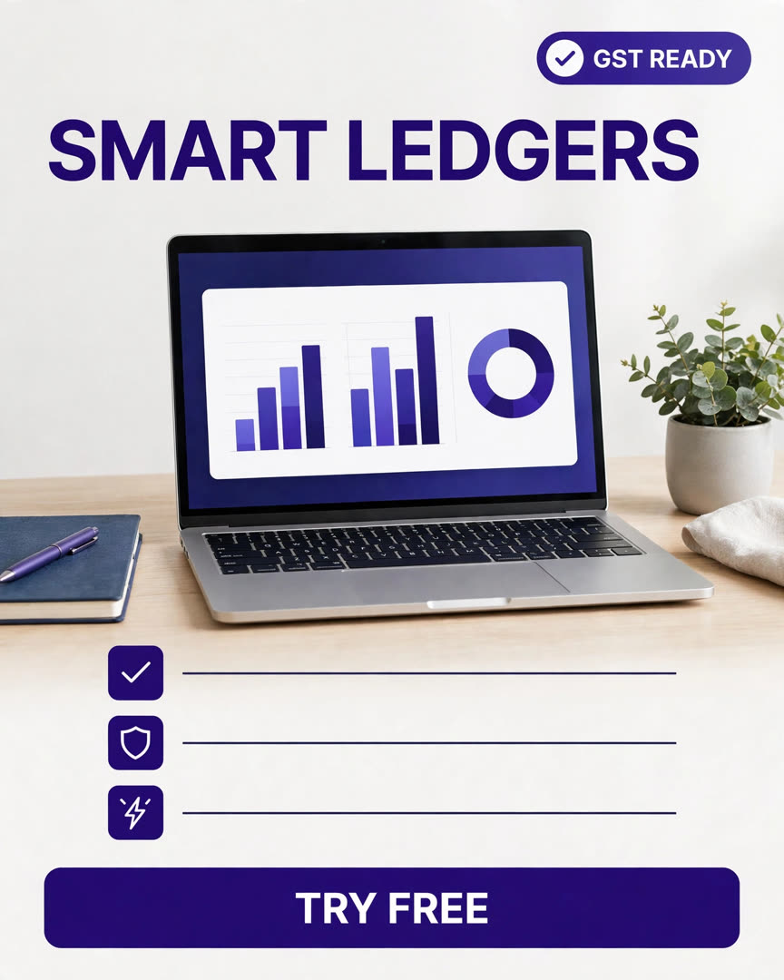 Accounting Software poster template