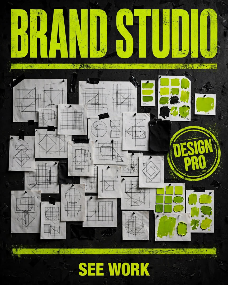 Brand Studio poster template