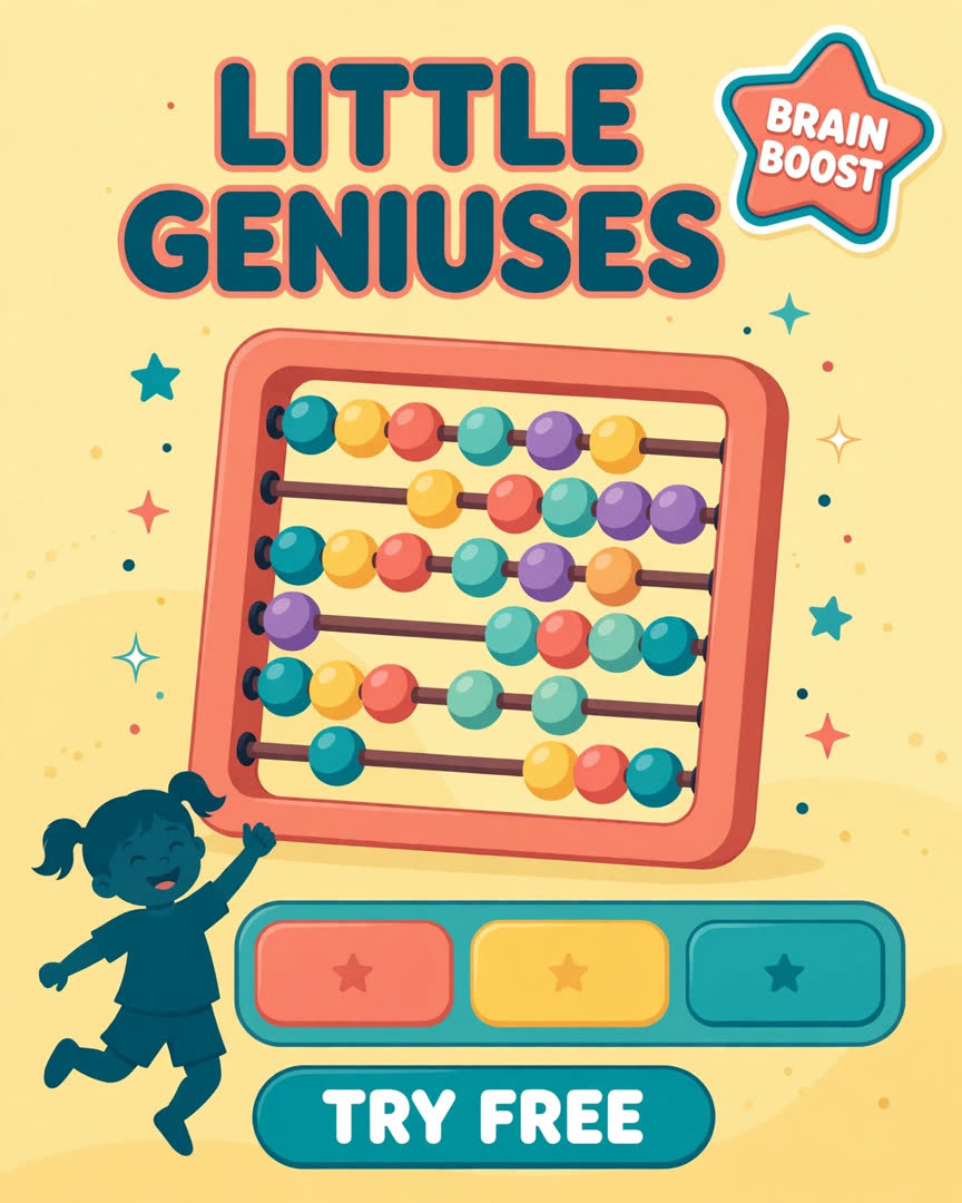 Little Geniuses poster template