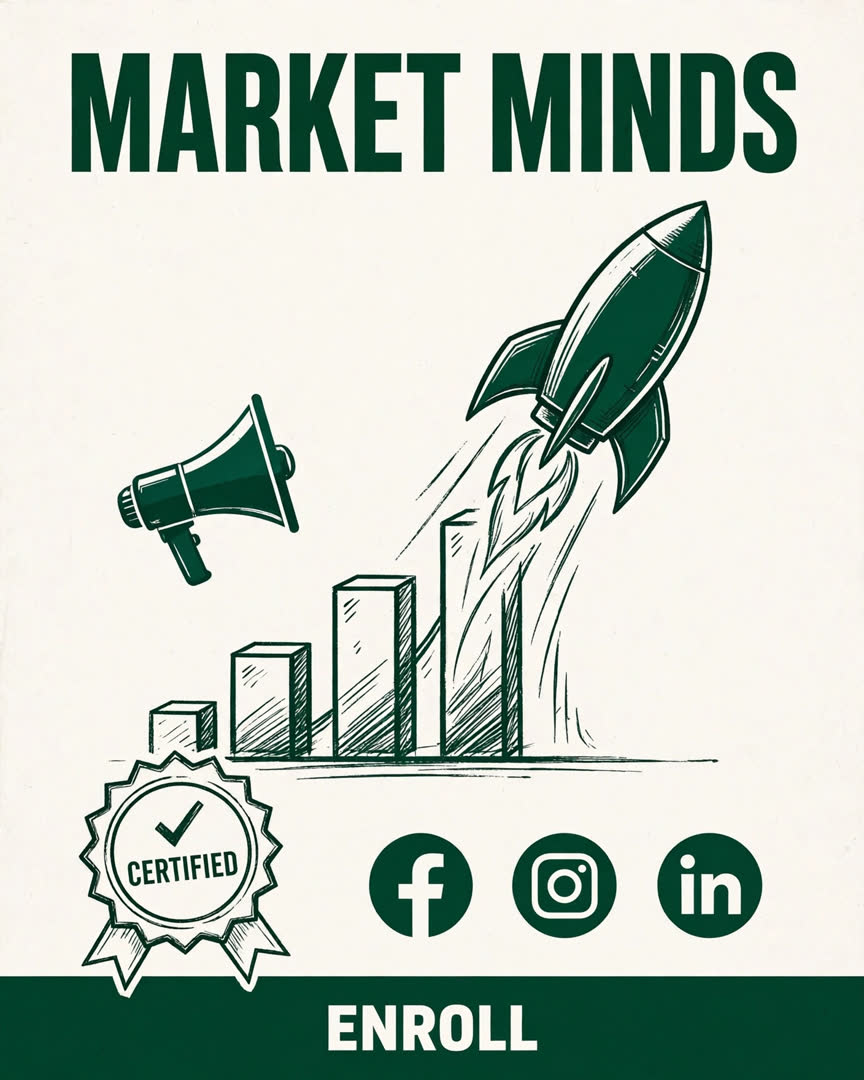 Market Minds poster template