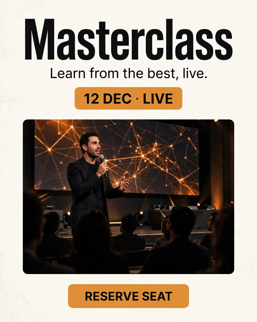 Masterclass poster template