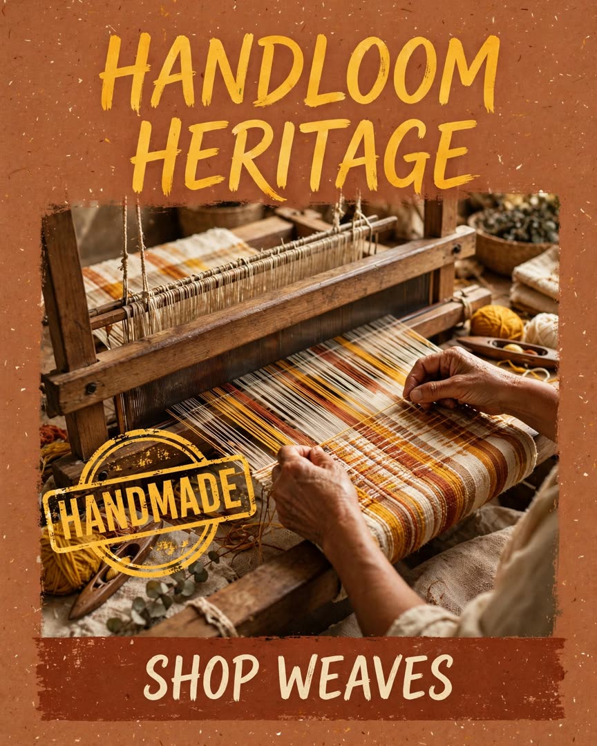 Handloom Heritage poster template