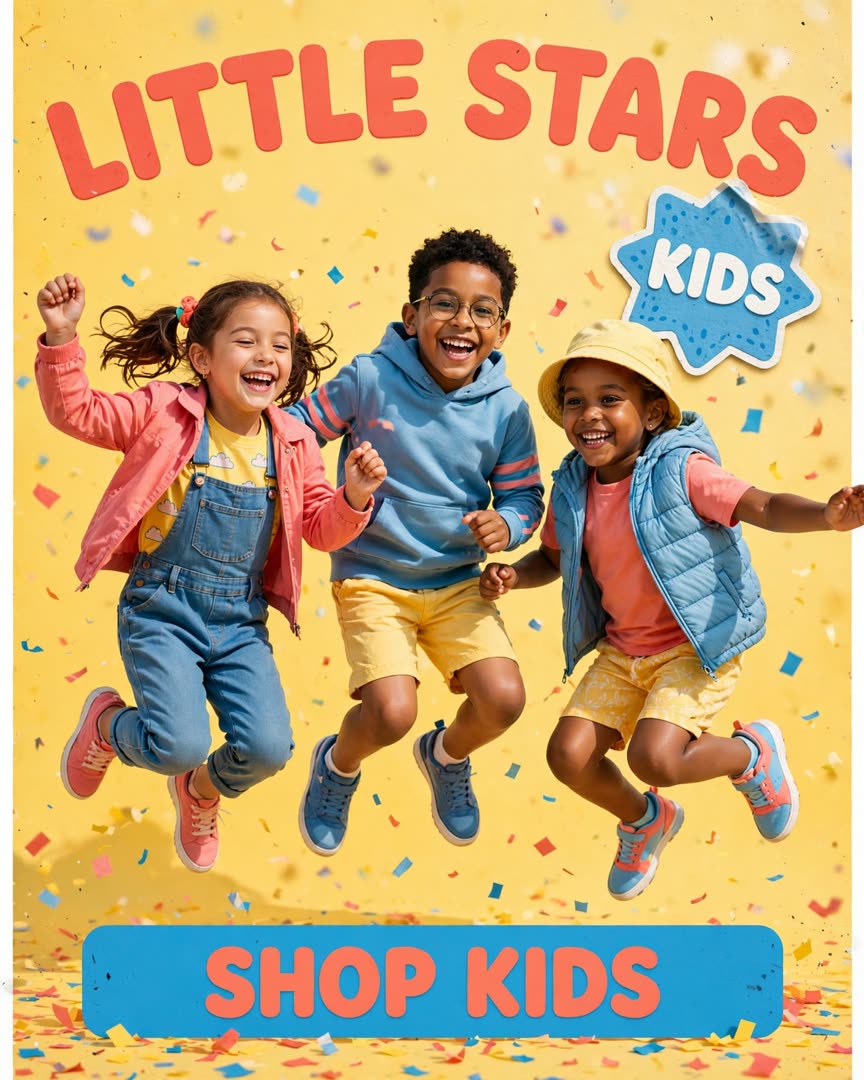 Kidswear Joy poster template