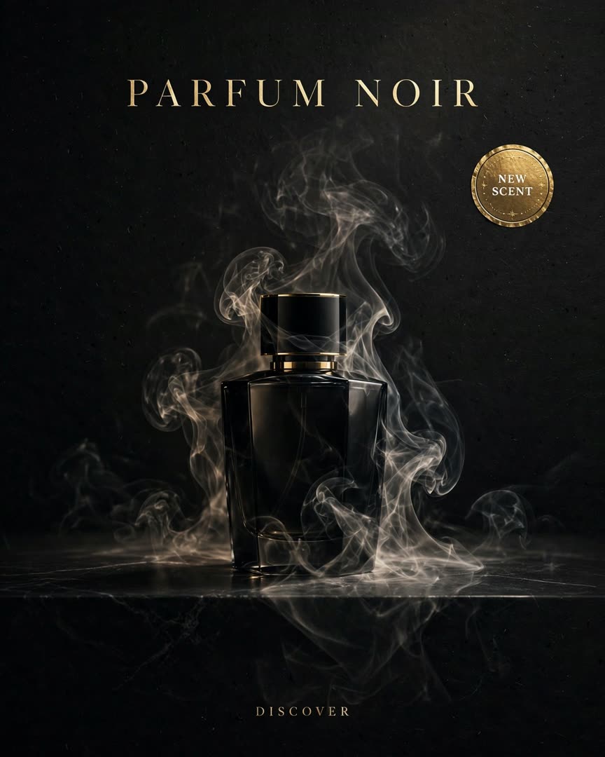 Parfum Noir poster template