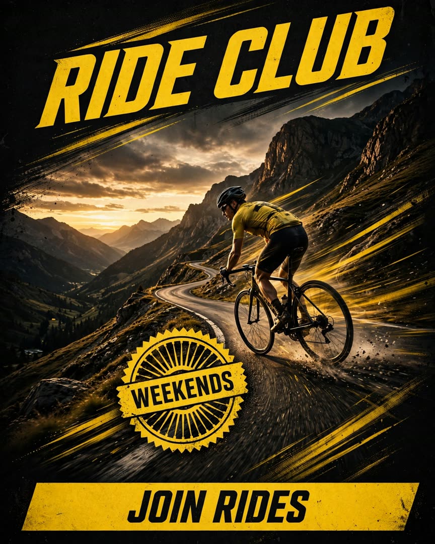 Ride Club poster template