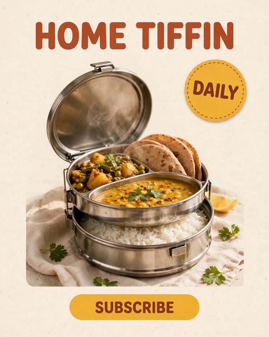 Home Tiffin poster template