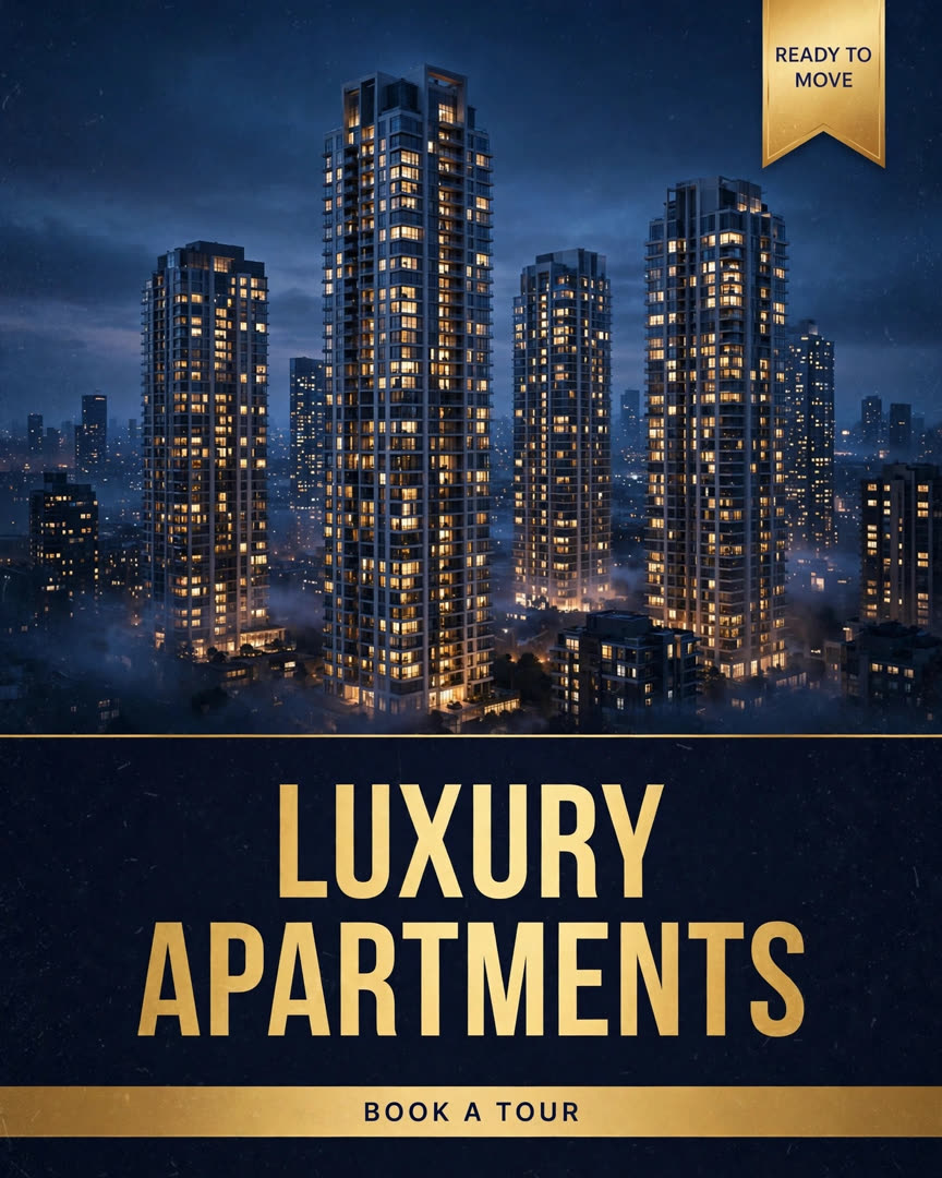 Luxury Apartments poster template