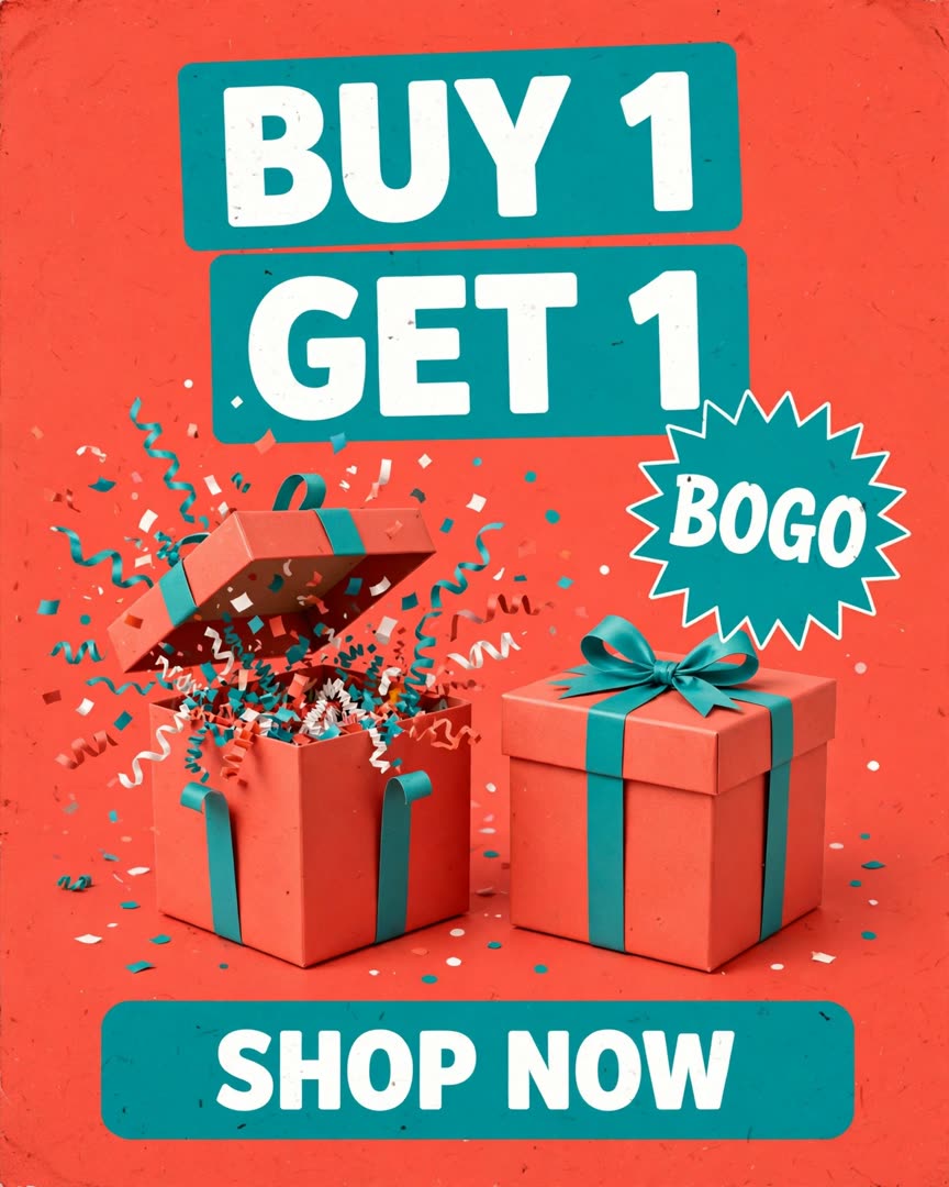 BOGO Blast poster template