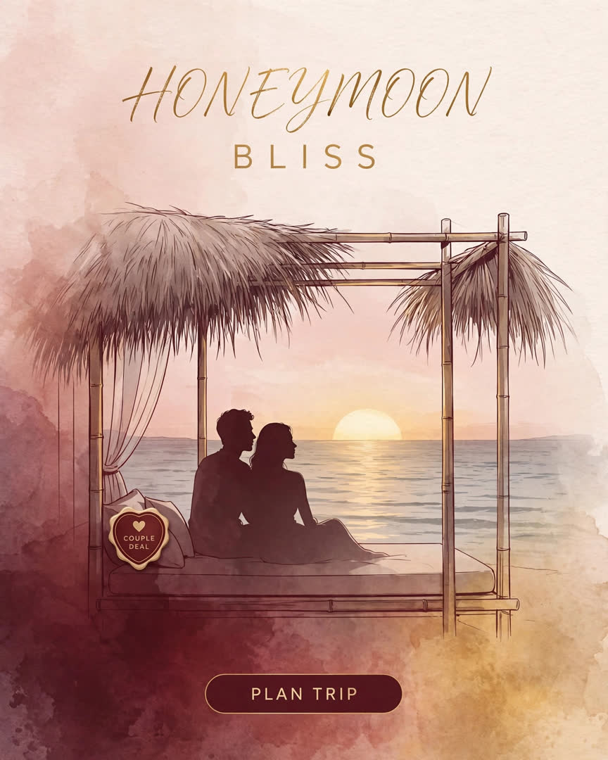 Honeymoon Bliss poster template