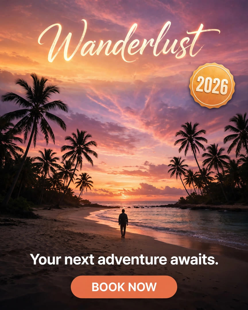 Wanderlust poster template